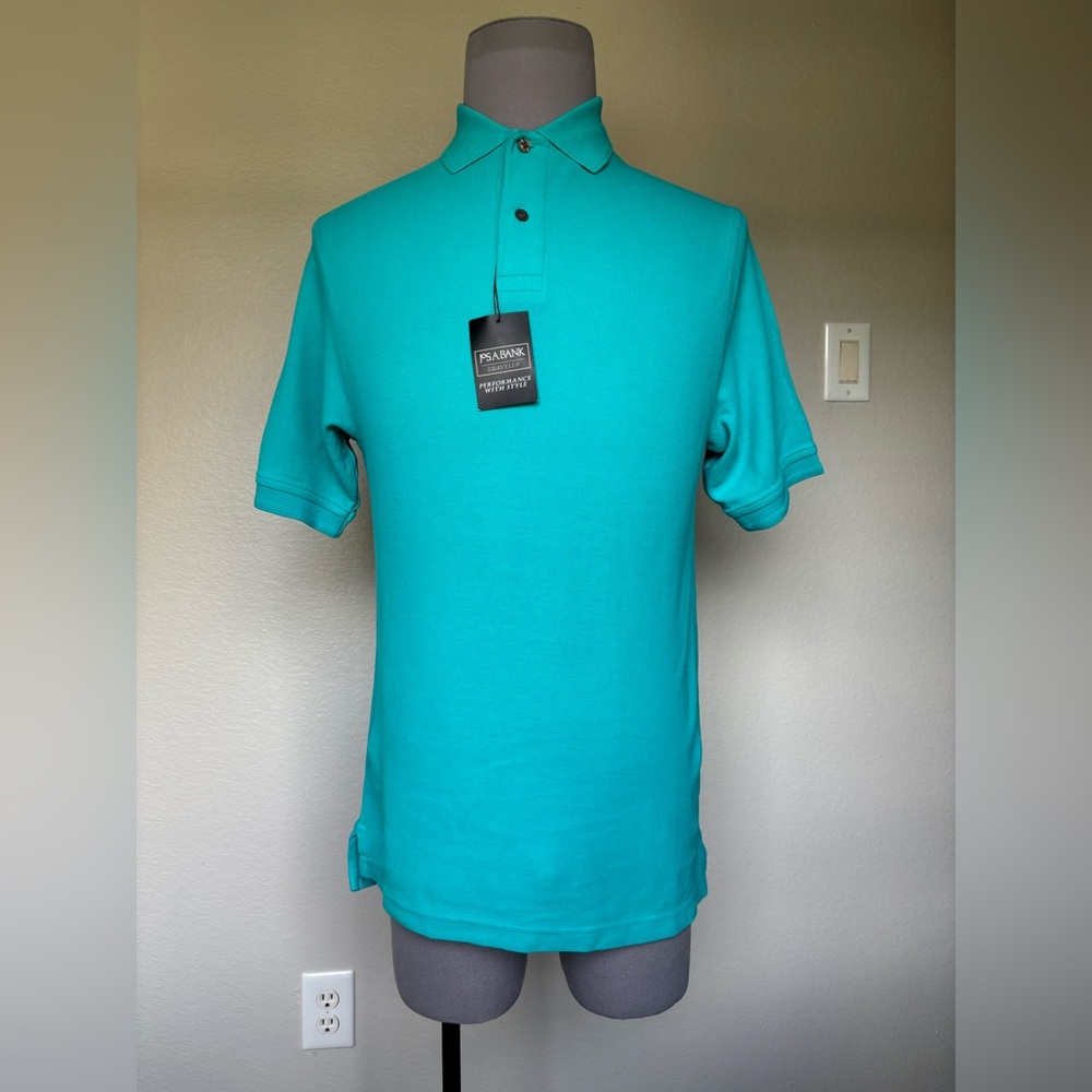 Jos. A. Bank Turquoise Short Sleeve Polo